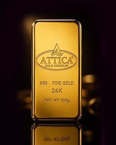 Attica 24K fine gold bar