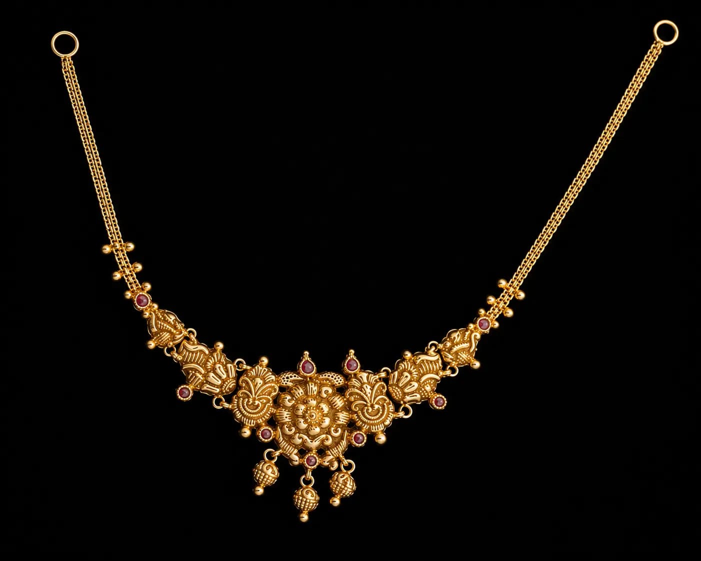 Traditional Temple Gold Necklace