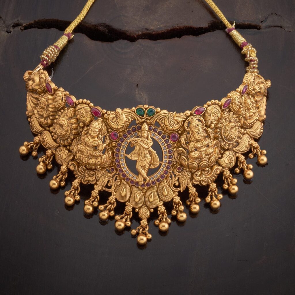 Gold Bridal Necklace design online catalog