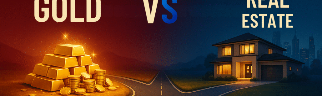 GOLD vs REAL ESTATE – WHICH PATH BUILDS MORE WEALTH IN 2025 Gold vs Real Estate