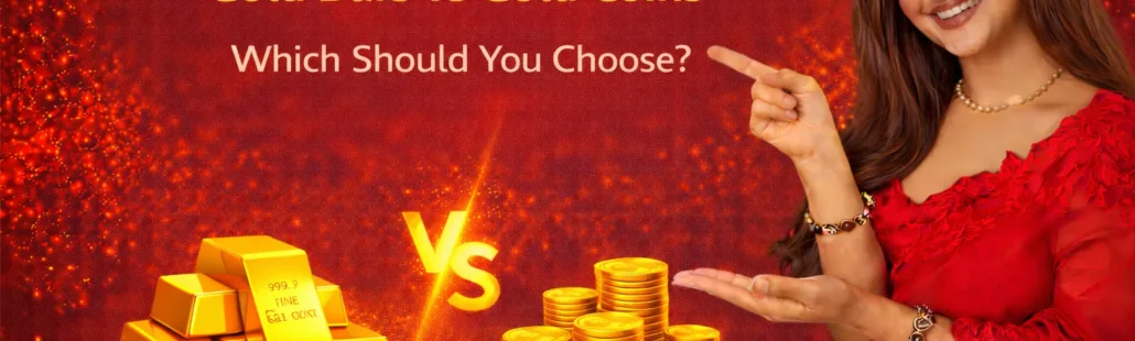 differences between Gold Bars vs Gold Coins