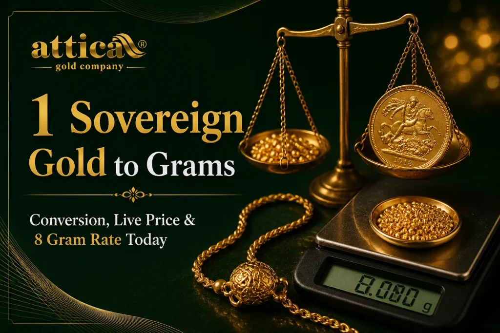 1 Sovereign Gold to Grams Conversion, Live Price & 8 Gram Rate Today