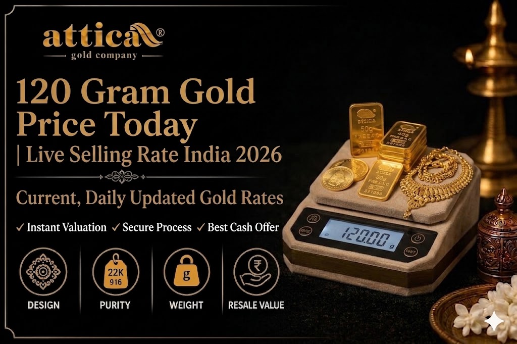 120 Gram Gold Price Today: Live IBJA Rate & Exact Cash Value