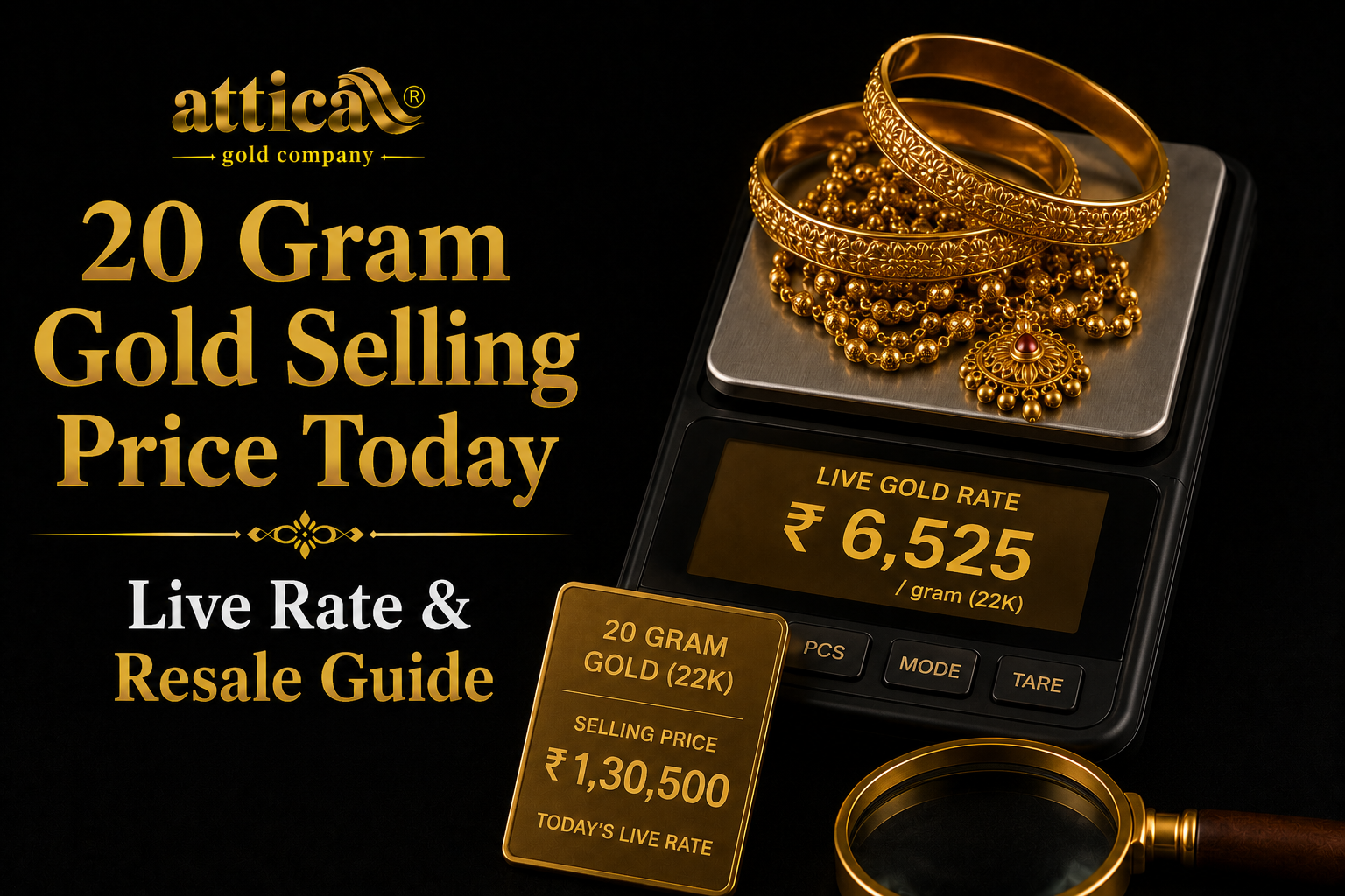 20 Gram Gold Selling Price Today Live Rate & Resale Guide