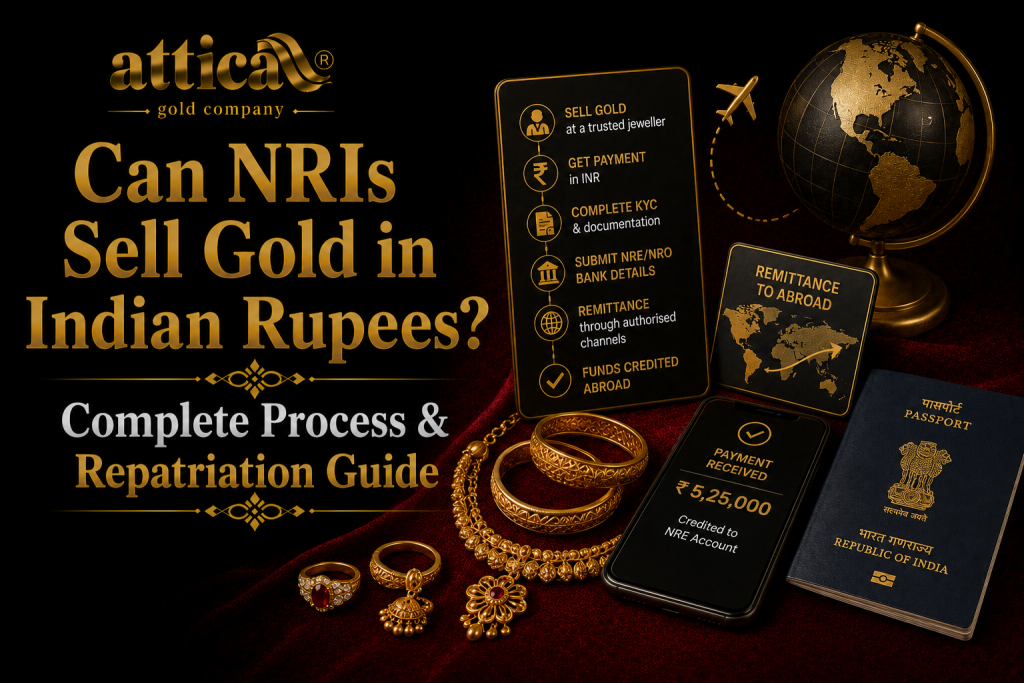 Can NRIs Sell Gold in Indian Rupees Complete Process & Repatriation Guide