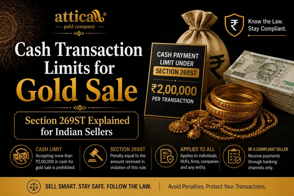 Cash Transaction Limits for Gold Sale Section 269ST Explained for Indian Sellers