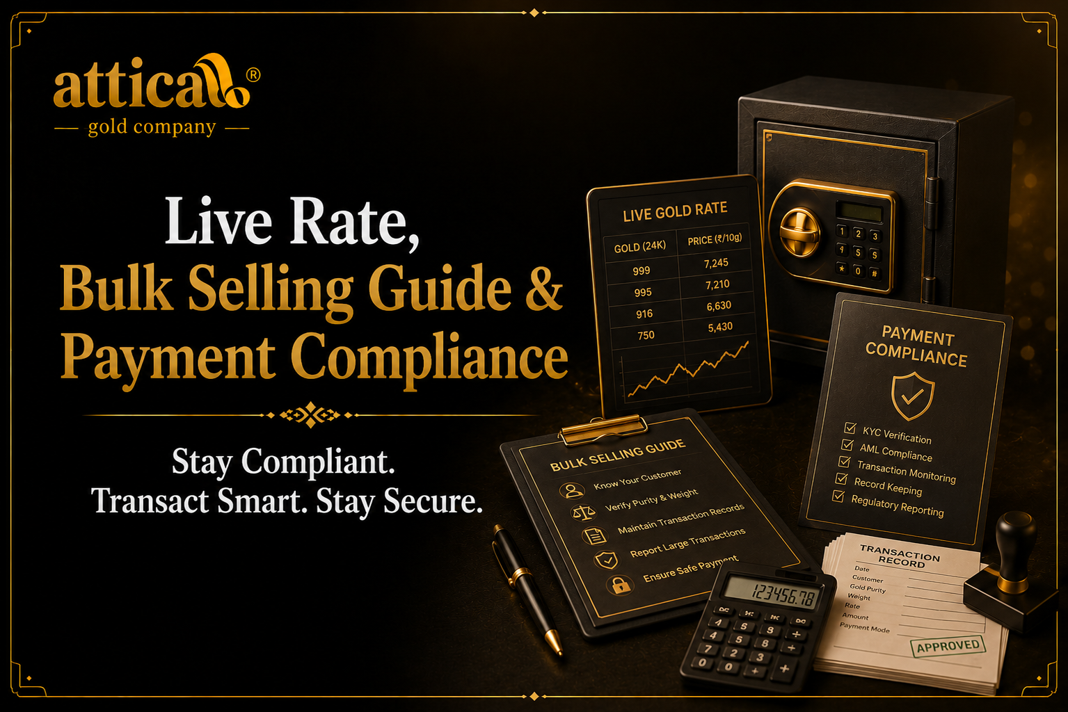 1 Kg Gold Price Today: Live Rate, Bulk Selling Guide & Payment Compliance