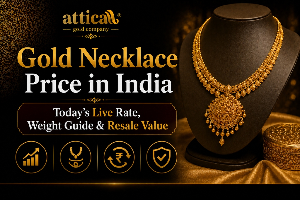 Gold Necklace Price in India Today’s Live Rate, Weight Guide & Resale Value 2026