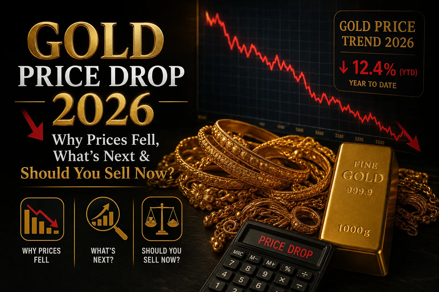 Gold Price Drop 2026 Why Prices Fell, What's Next & Should You Sell Now