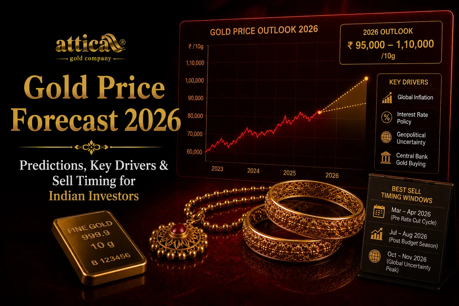 Gold Price Forecast 2026 Predictions, Key Drivers & Sell Timing for Indian Investors