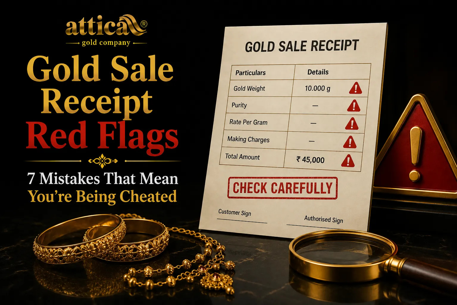 Gold Sale Receipt Red Flags 7 Mistakes That Mean You’re Being Cheated