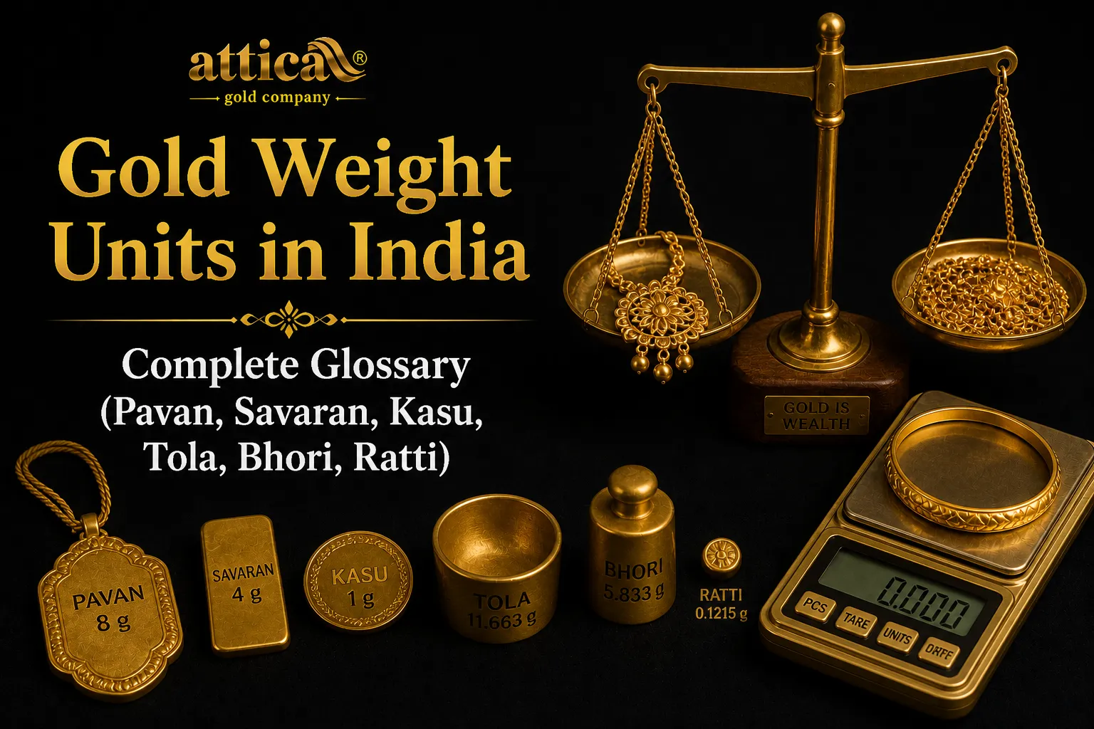 Gold Weight Units in India Complete Glossary (Pavan, Savaran, Kasu, Tola, Bhori, Ratti)