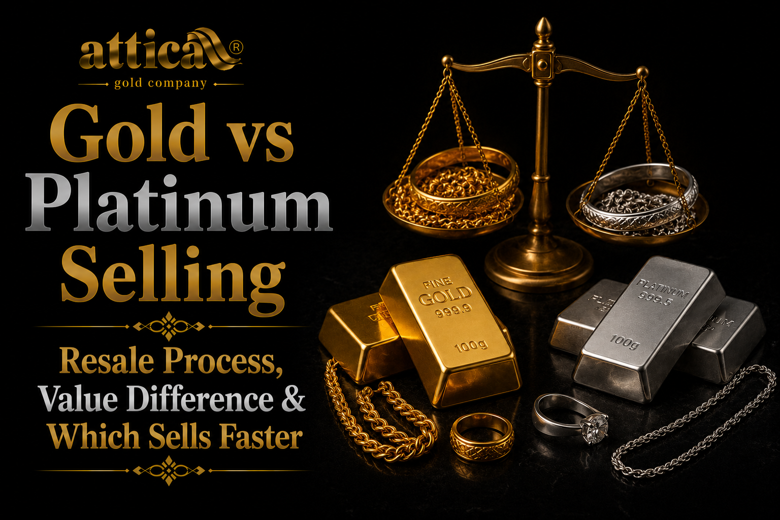Gold vs Platinum Selling Resale Process, Value Difference & Which Sells Faster