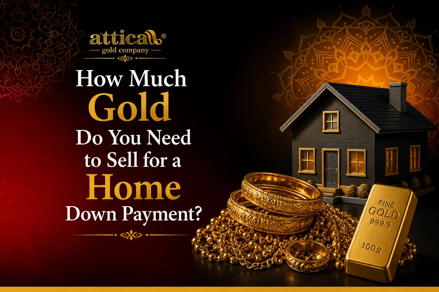 How Much Gold Do You Need to Sell for a Home Down Payment