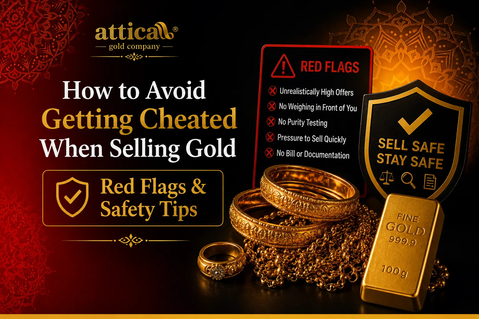 How to Avoid Getting Cheated When Selling Gold Red Flags & Safety Tips