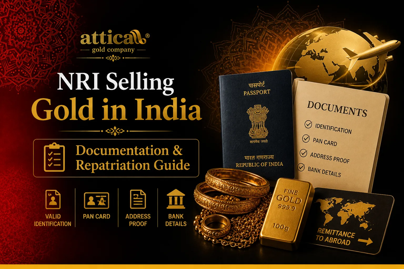NRI Selling Gold in India – Documentation & Repatriation Guide