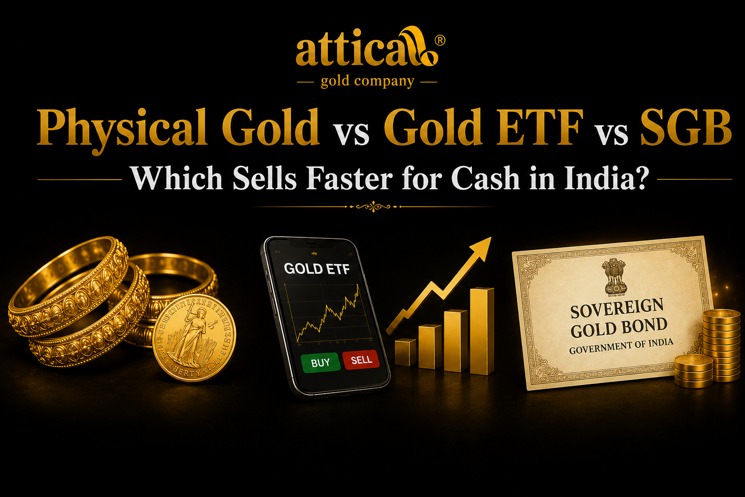 Physical Gold vs Gold ETF vs SGB Which Sells Faster for Cash in India