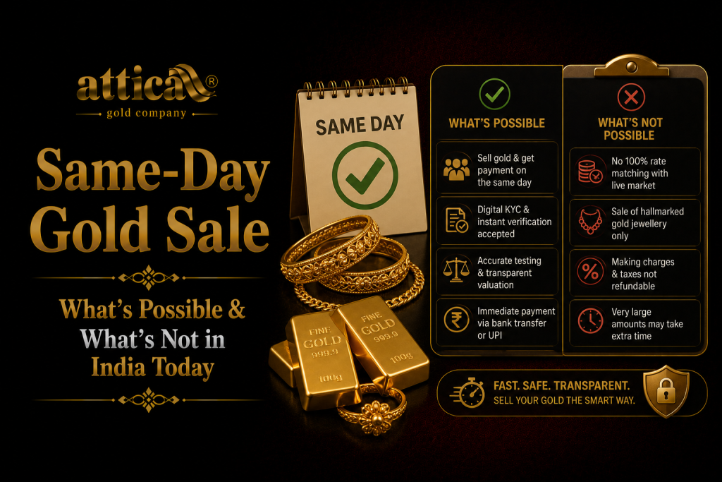 Same Day Gold Sale What's Possible & What's Not in India Today