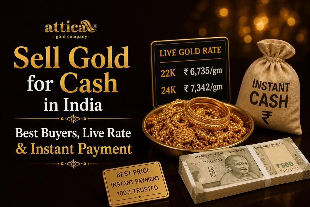 Sell Gold for Cash in India: Best Buyers, Live Rate & Instant Payment