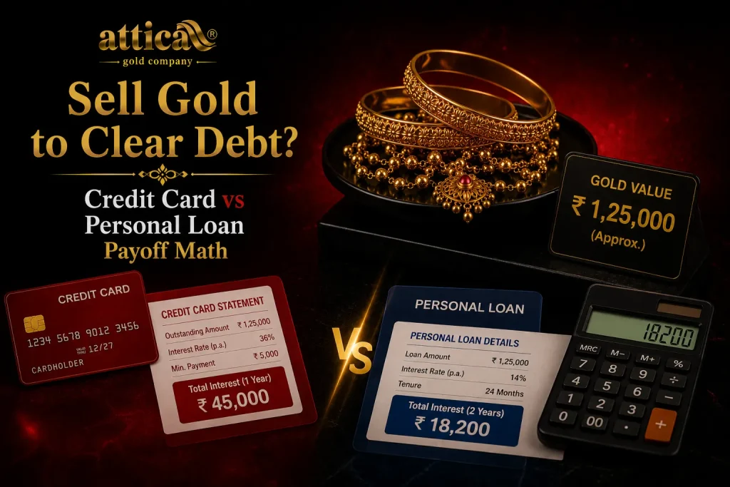 Sell Gold to Clear Debt Credit Card vs Personal Loan Payoff Math