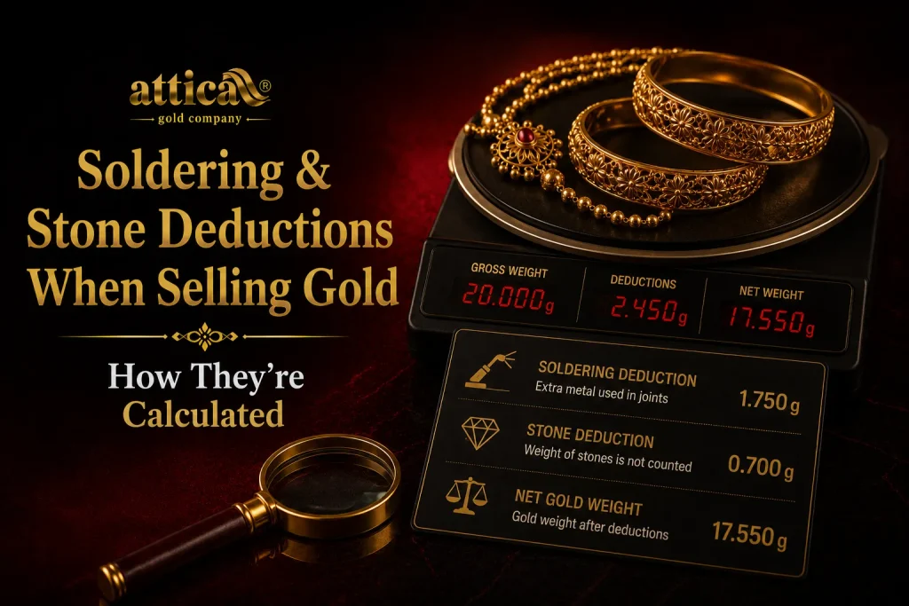 Soldering & Stone Deductions When Selling Gold How They're Calculated