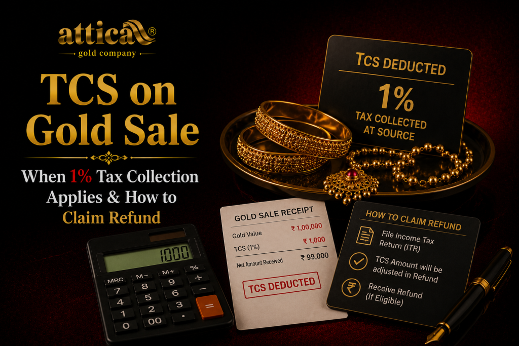 TCS on Gold Sale When 1% Tax Collection Applies & How to Claim Refund