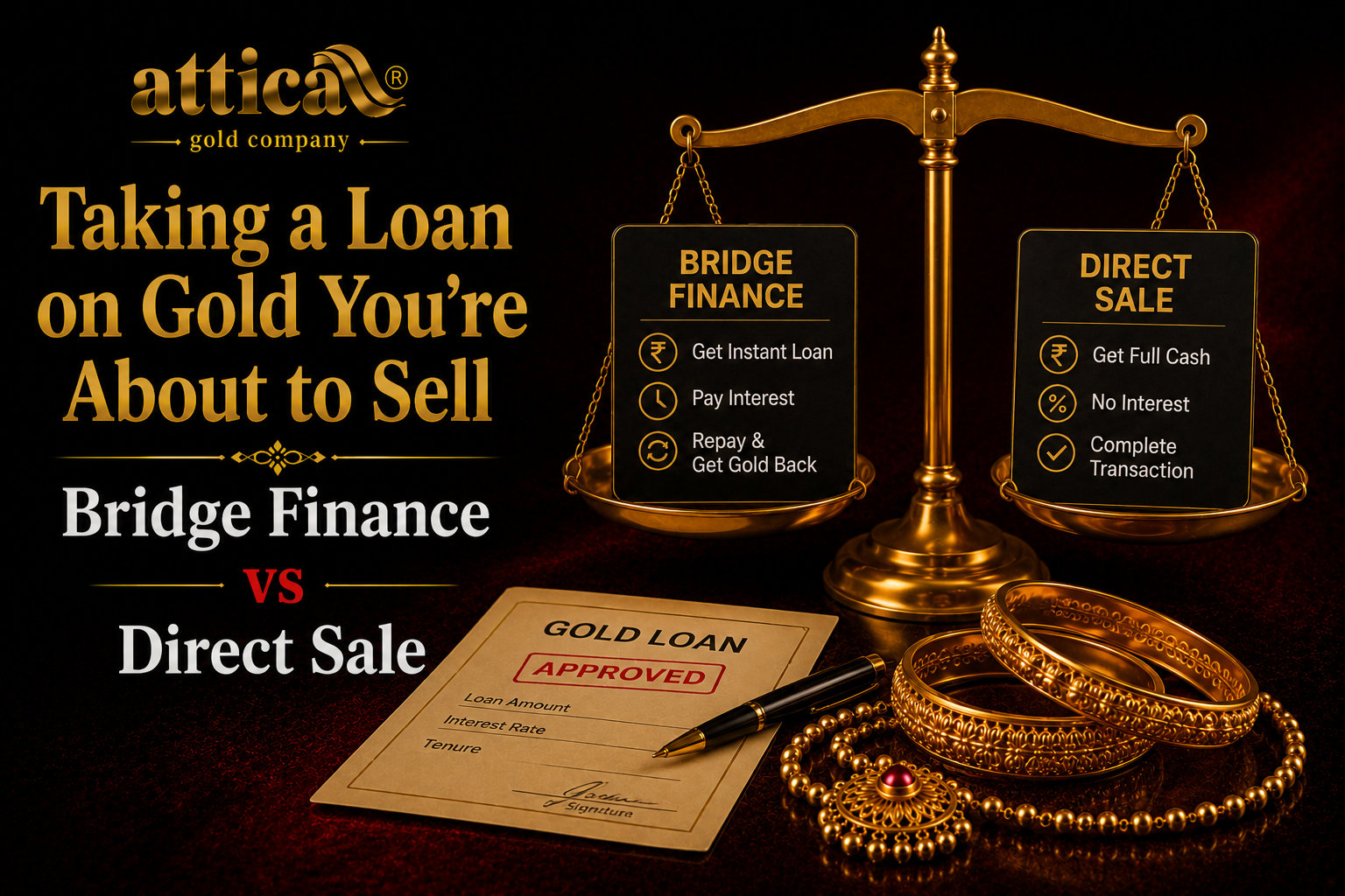 Taking a Loan on Gold You're About to Sell Bridge Finance vs Direct Sale