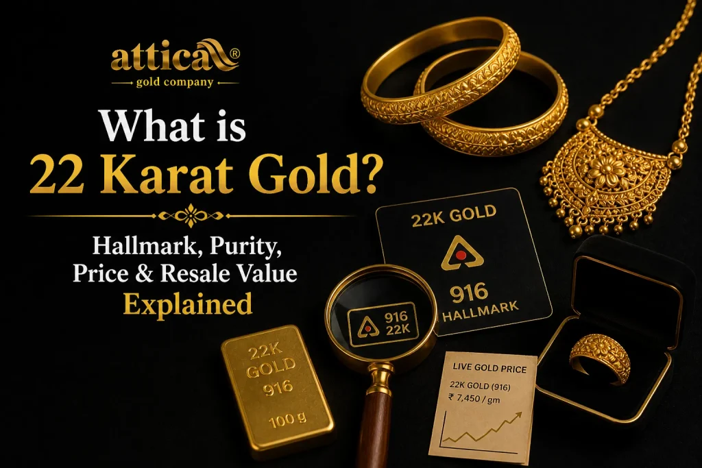 What is 22 Karat Gold Hallmark, Purity, Price & Resale Value Explained