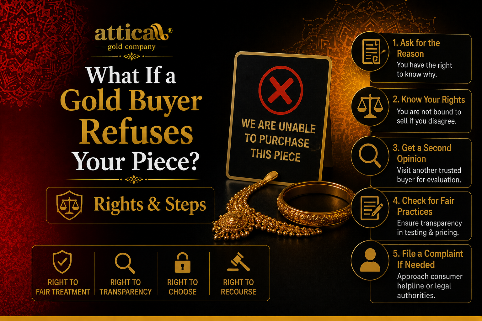 What to Do If a Gold Buyer Refuses Your Piece Your Rights