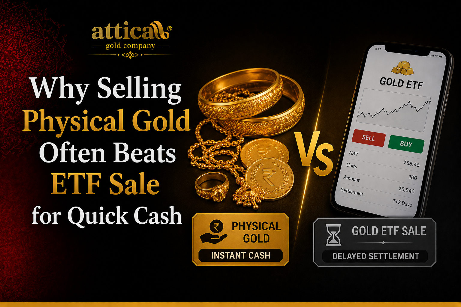 Why Selling Physical Gold Often Beats ETF Sale for Quick Cash