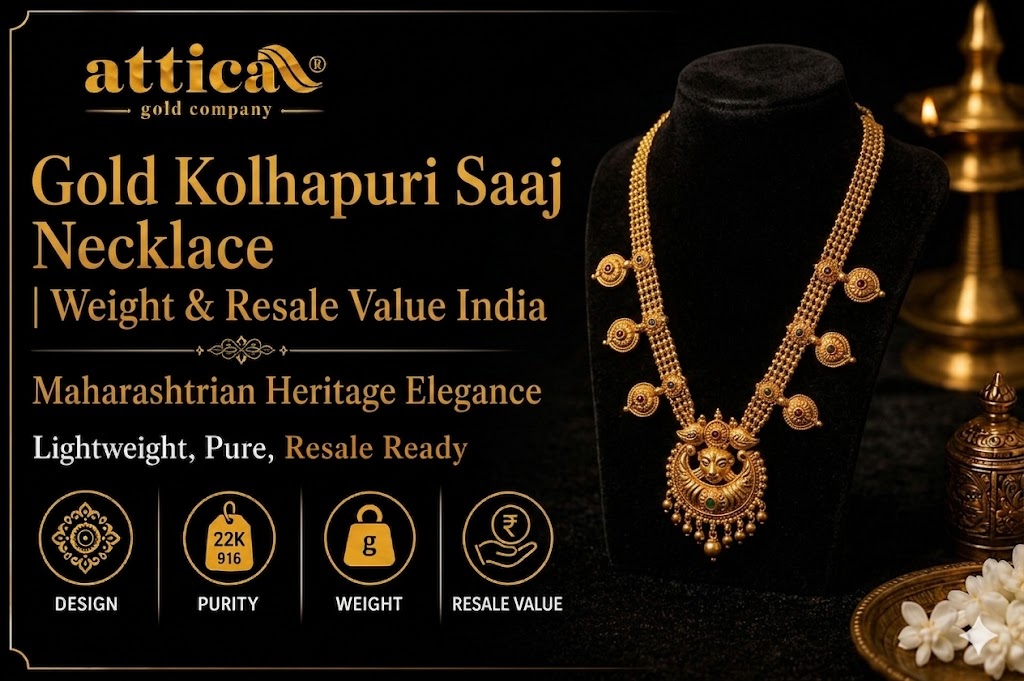 Gold Kolhapuri Saaj Necklace | Weight & Resale Value India
