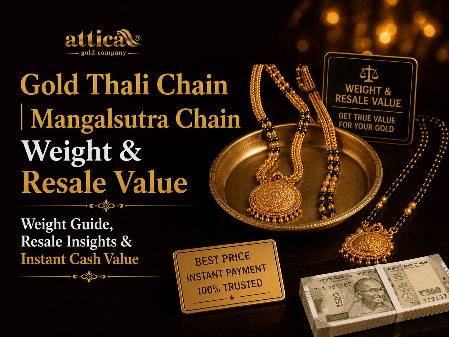 Gold Thali Chain: Weight, Today’s Live Rate & Resale Value