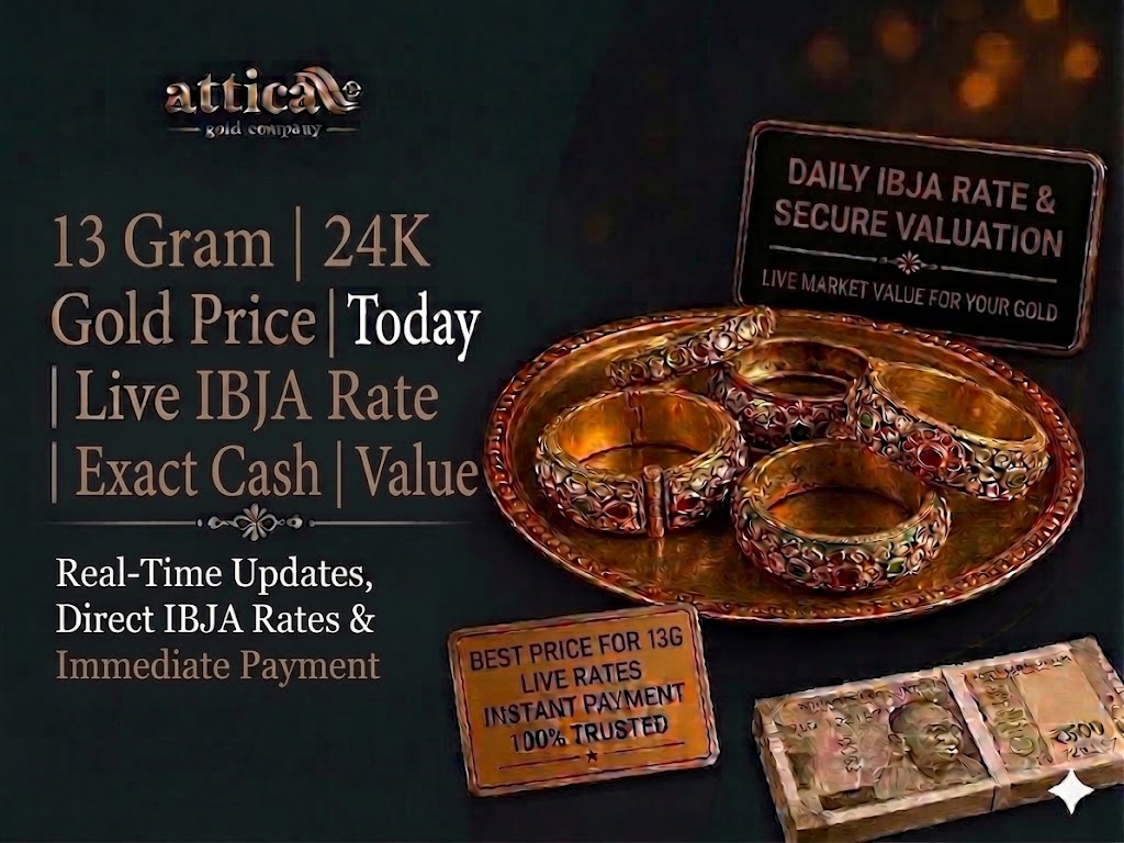 13 Gram Gold Price Today | Live Selling Rate India 2026