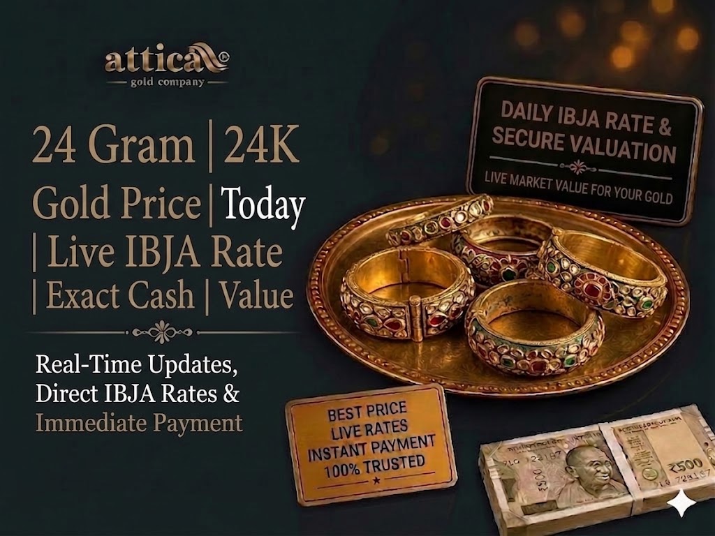 24 Gram Gold Price Today: Live IBJA Rate & Exact Cash Value