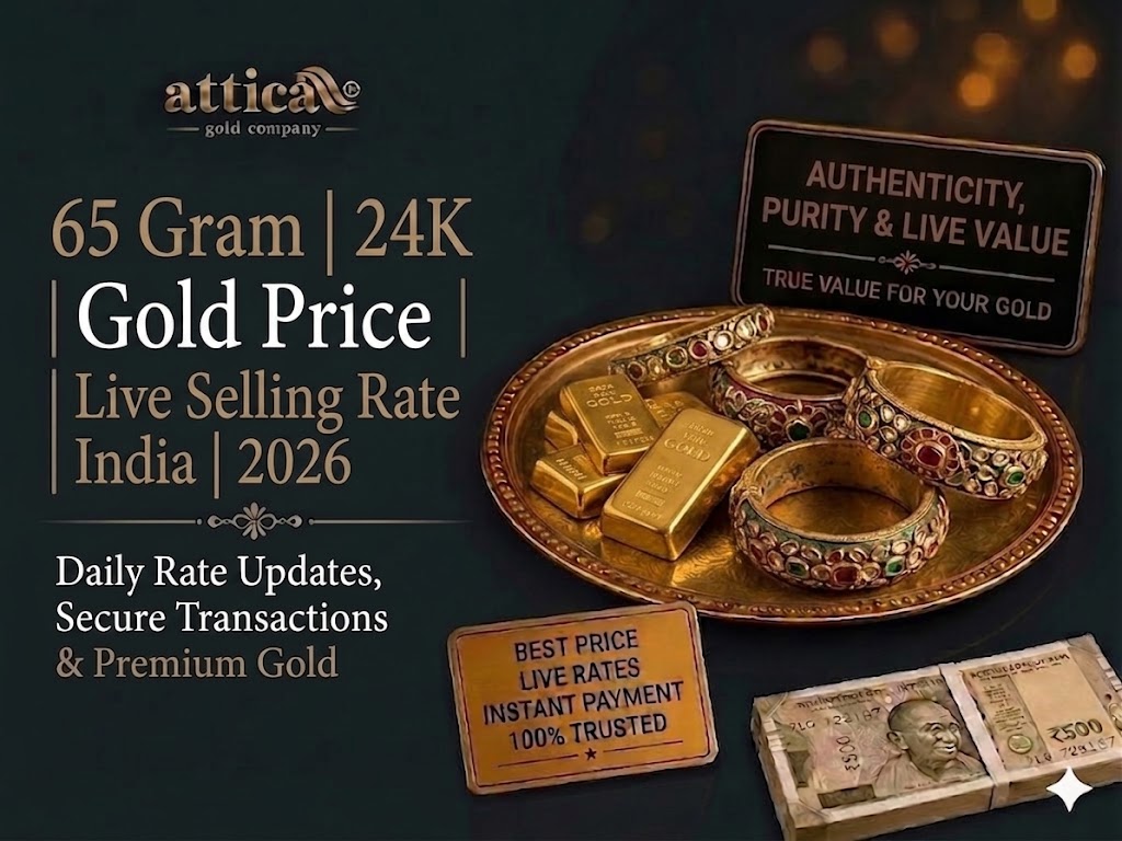 65 Gram Gold Price Today | Live Selling Rate India 2026