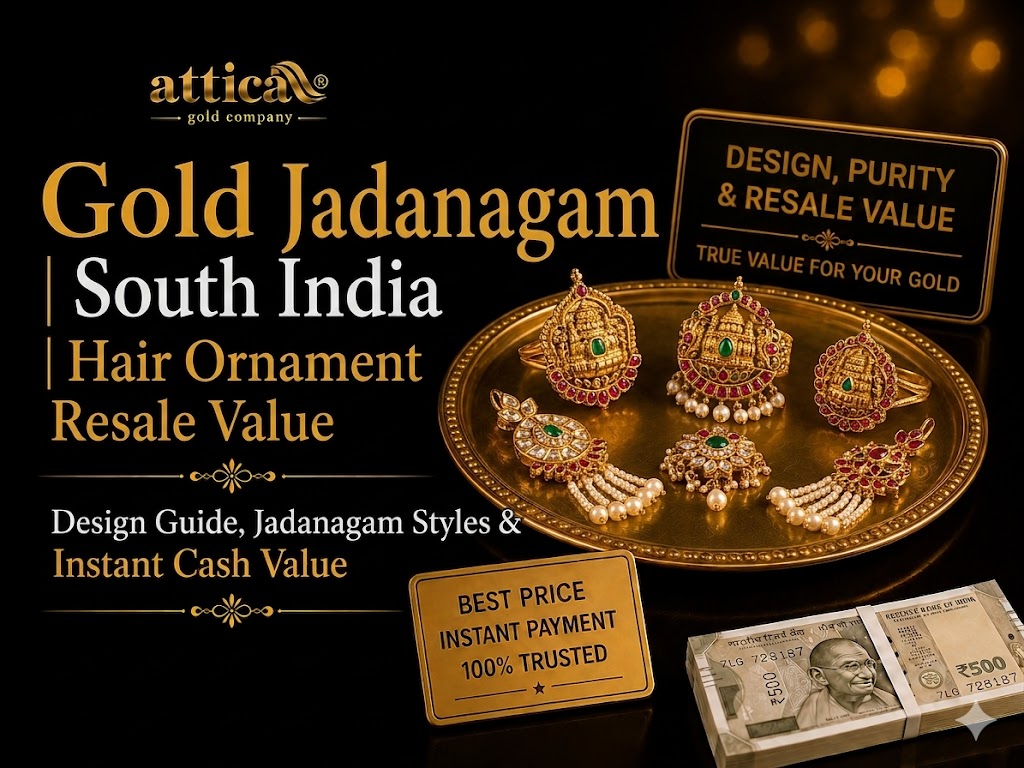 Gold Jadanagam | South India Hair Ornament Resale Value