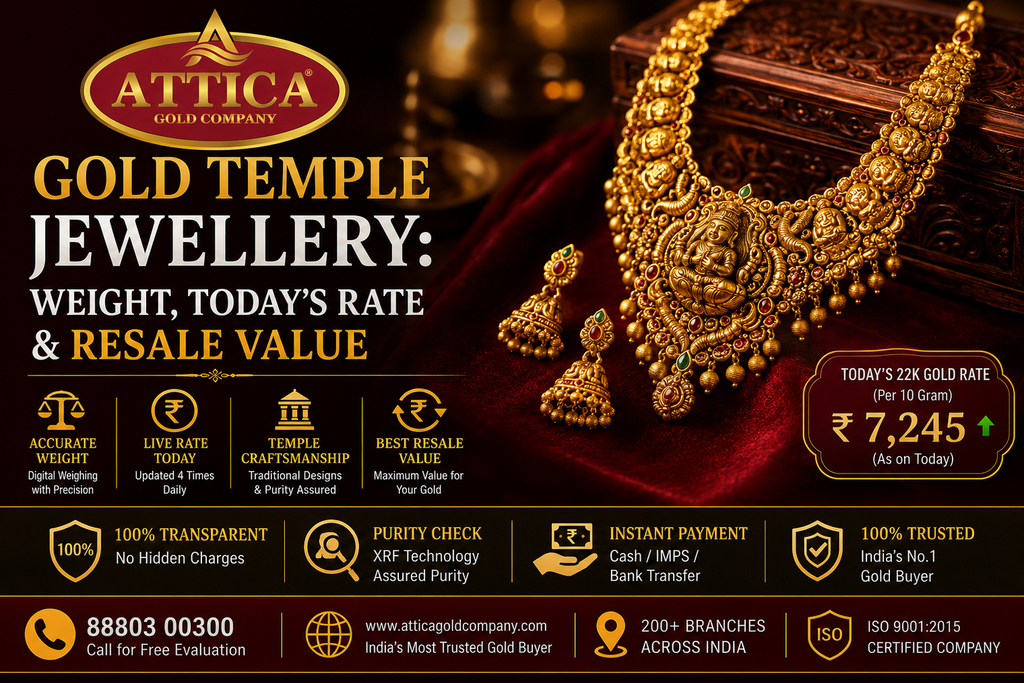 Gold Temple Jewellery: Weight, Today's Rate & Resale Value