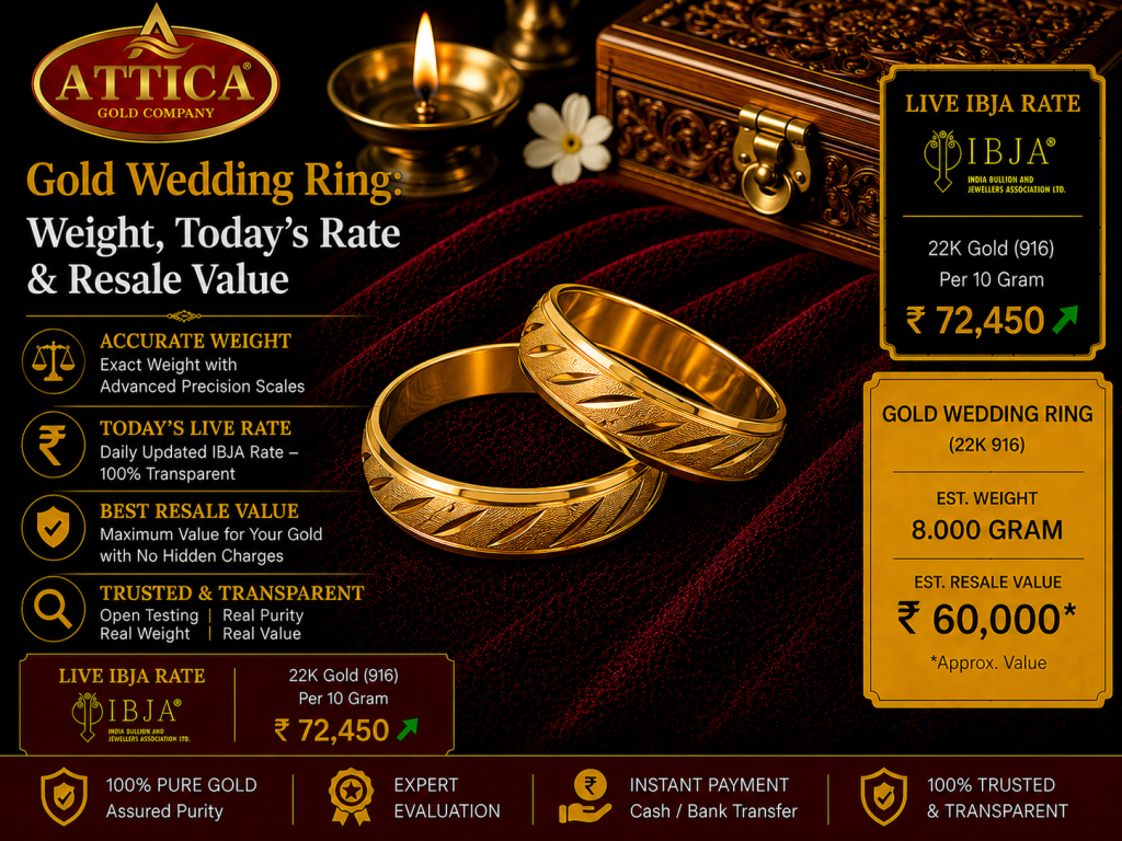 Gold Wedding Ring: Weight, Today's Rate & Resale Value