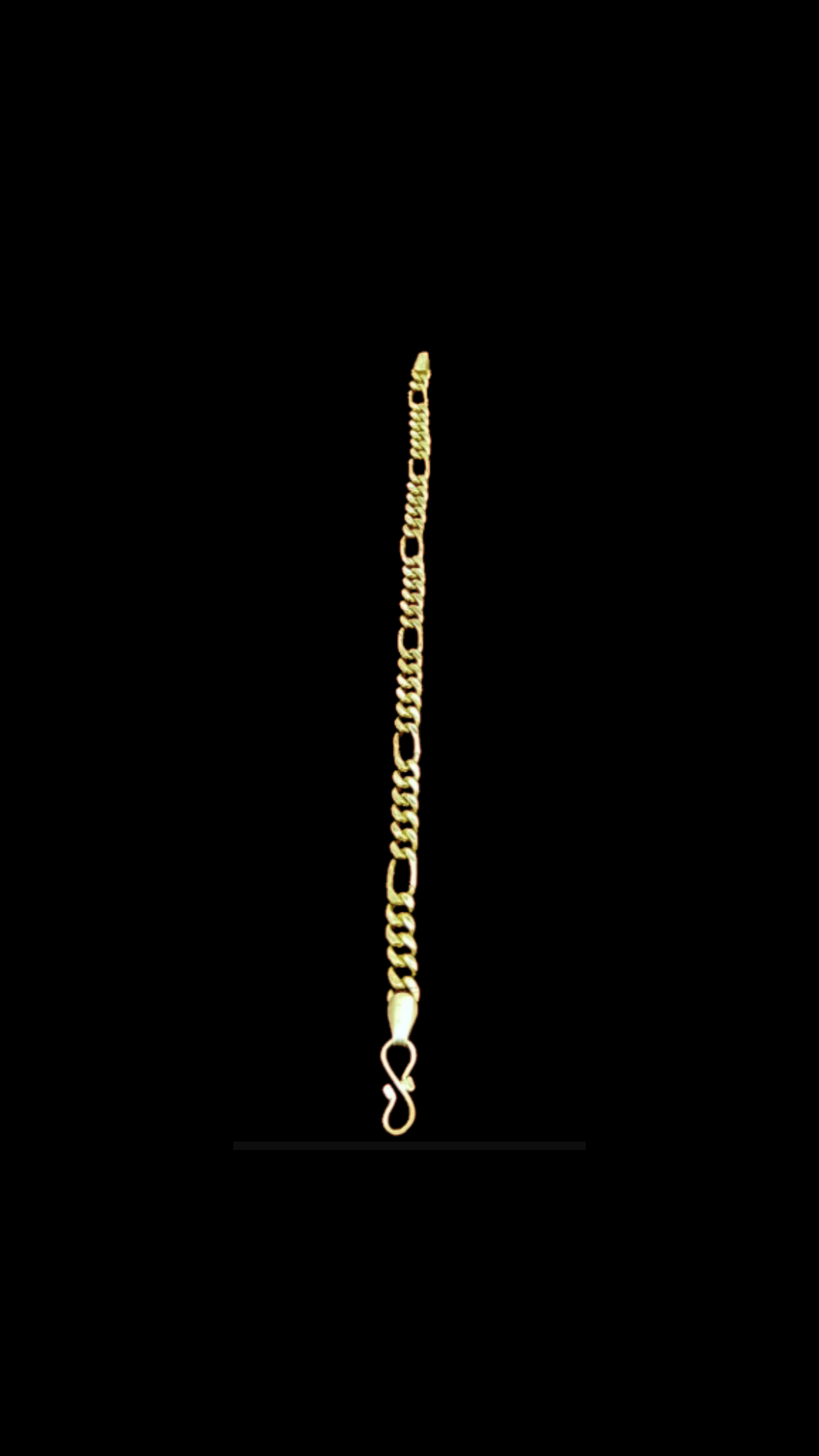 Figaro link chain bracelet