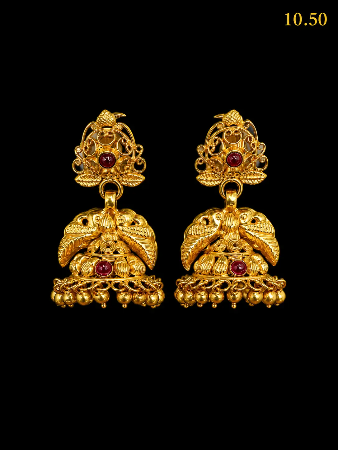 Gold Jhumka Earrings