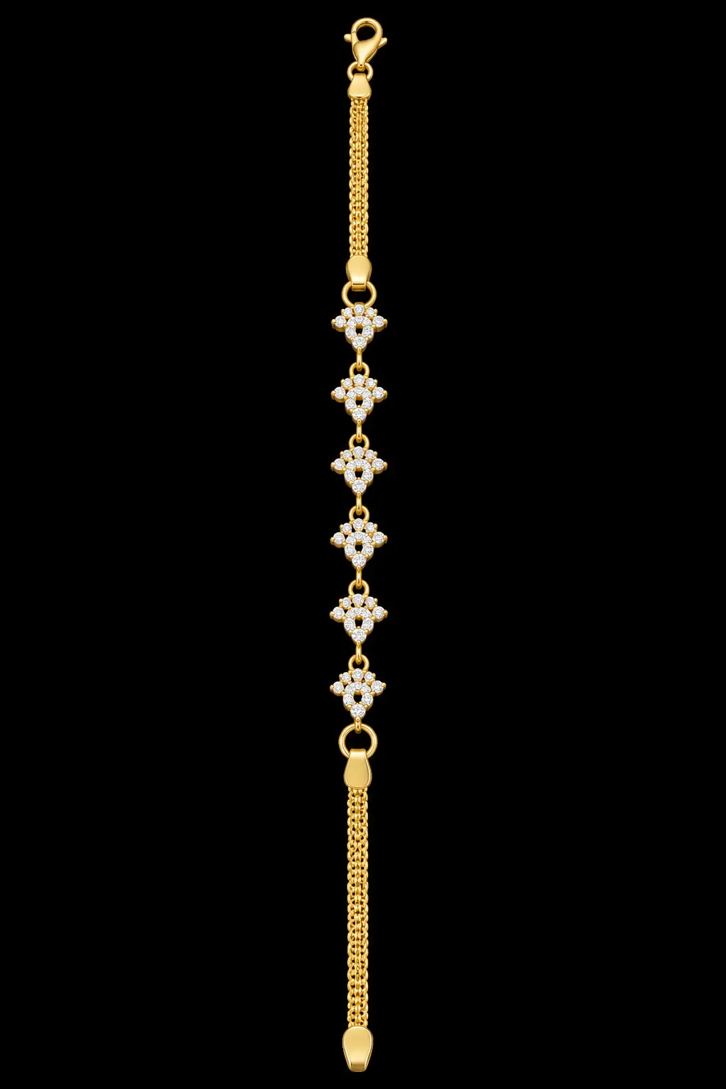 Golden Gemstone Bracelet