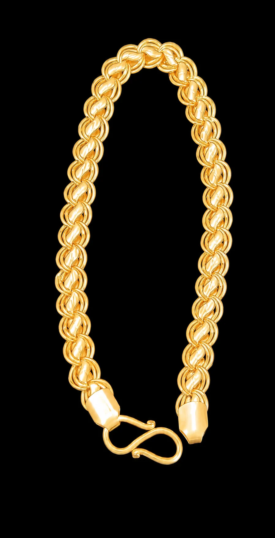 22K Rope Link Gold Bracelet