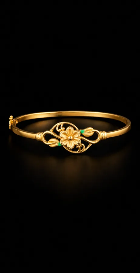 22K Floral Bracelet