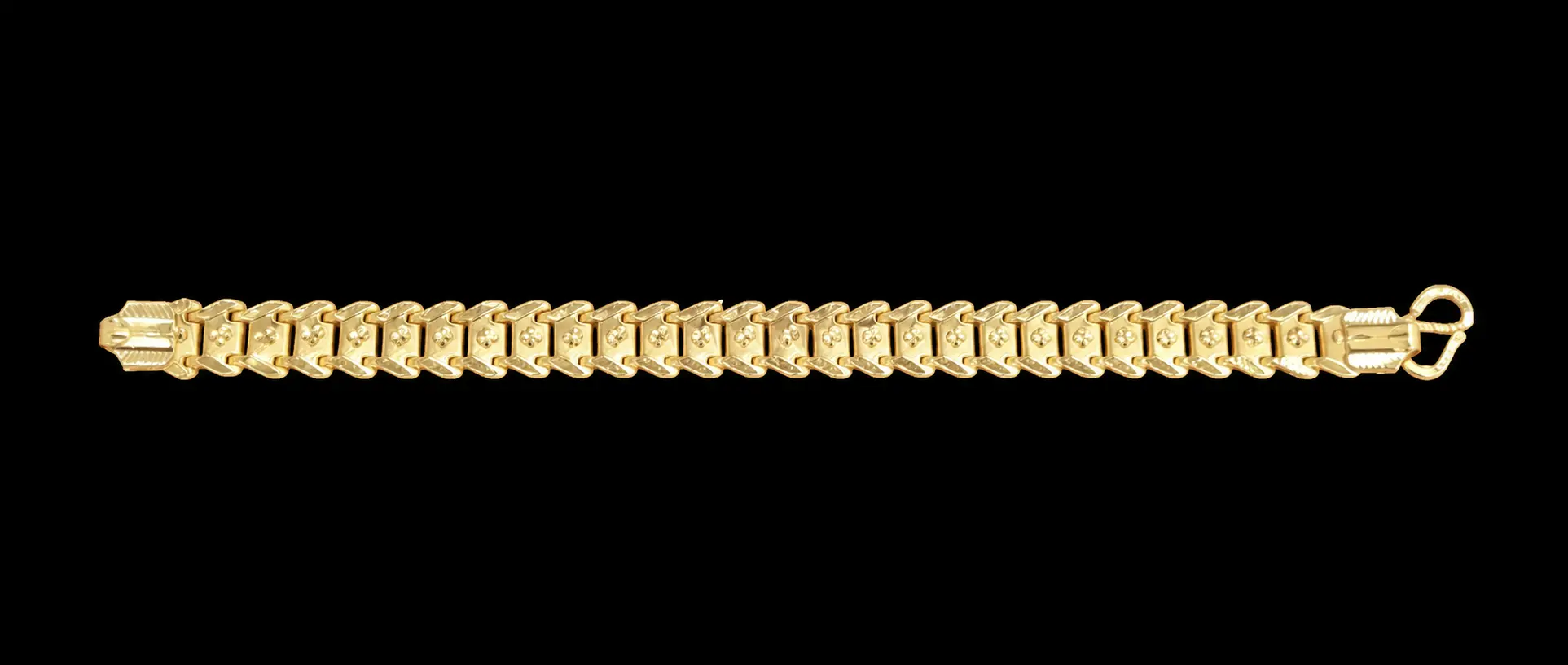 Gold chevron bracelet