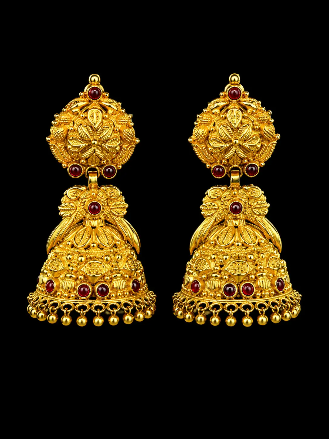 Golden Jhumka Earrings