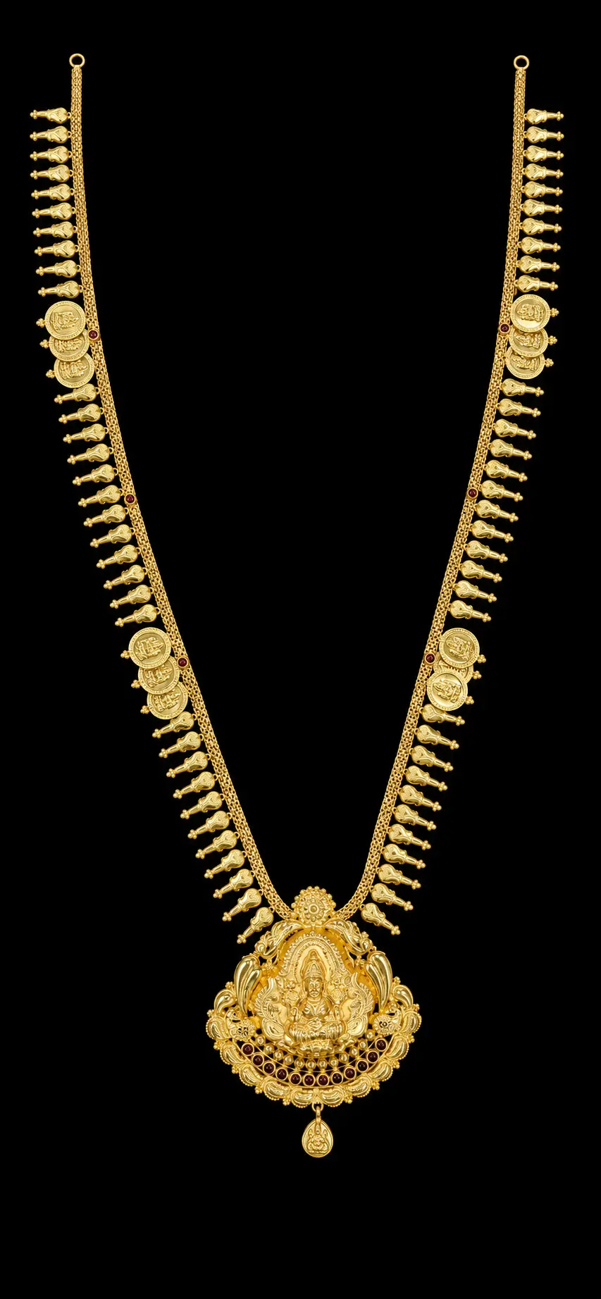 Traditional Gold Lakshmi Temple Necklace